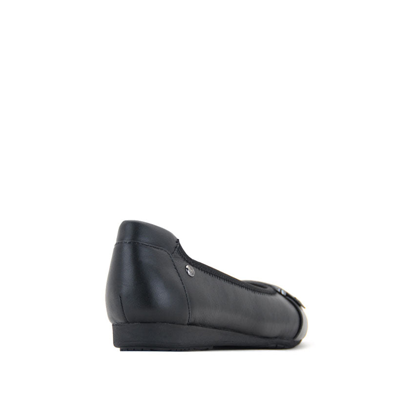 Claude Ornament Women's Shoes - Black Leather
