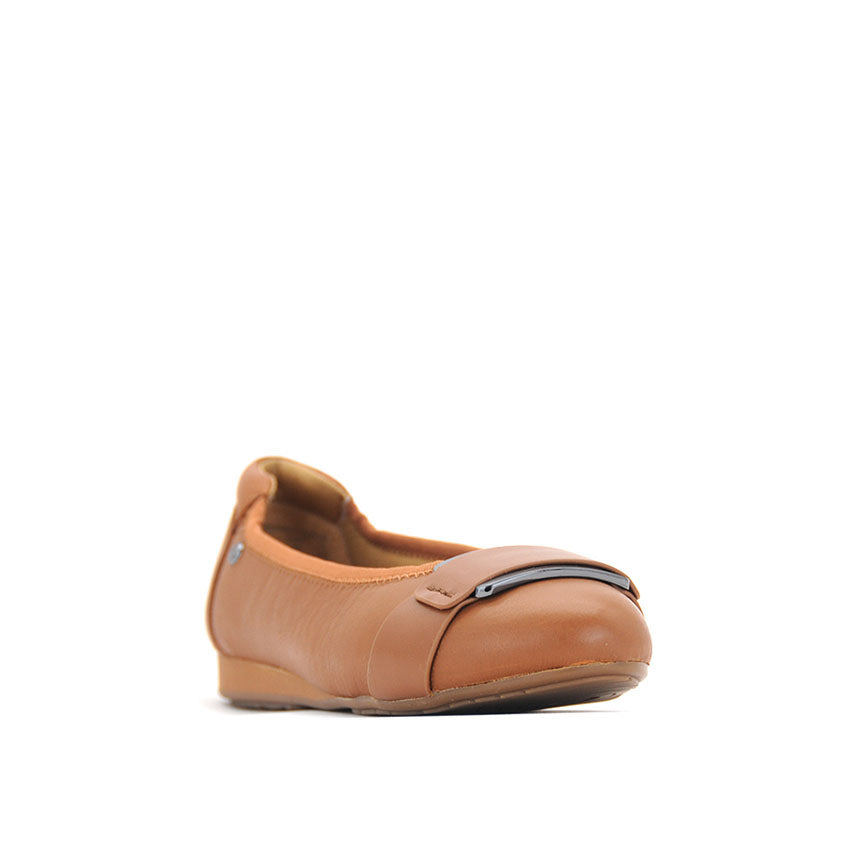 Claude Ornament Women's Shoes - Tan Leather