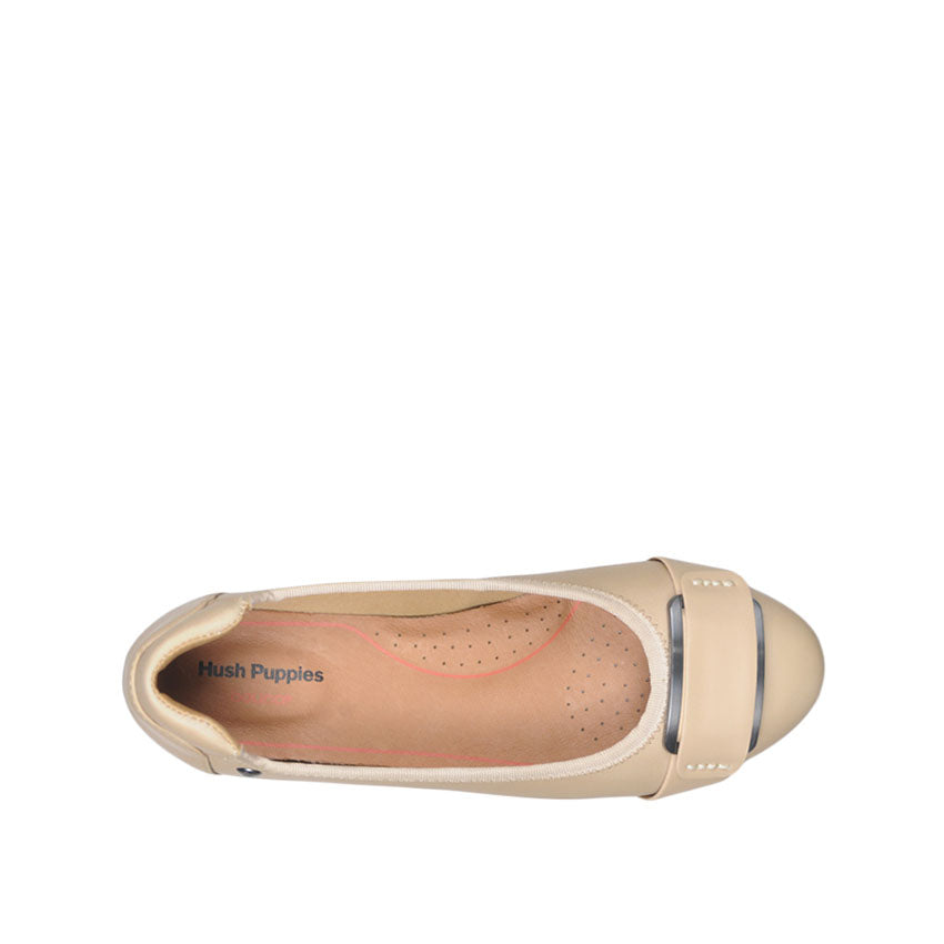 Claude Ornament Women's Shoes - Nude Leather