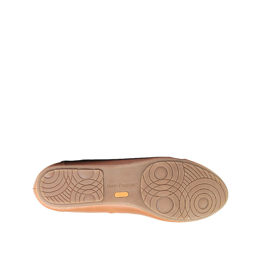 Ebony Vague Toe Cap Women's Shoes - Tan Leather