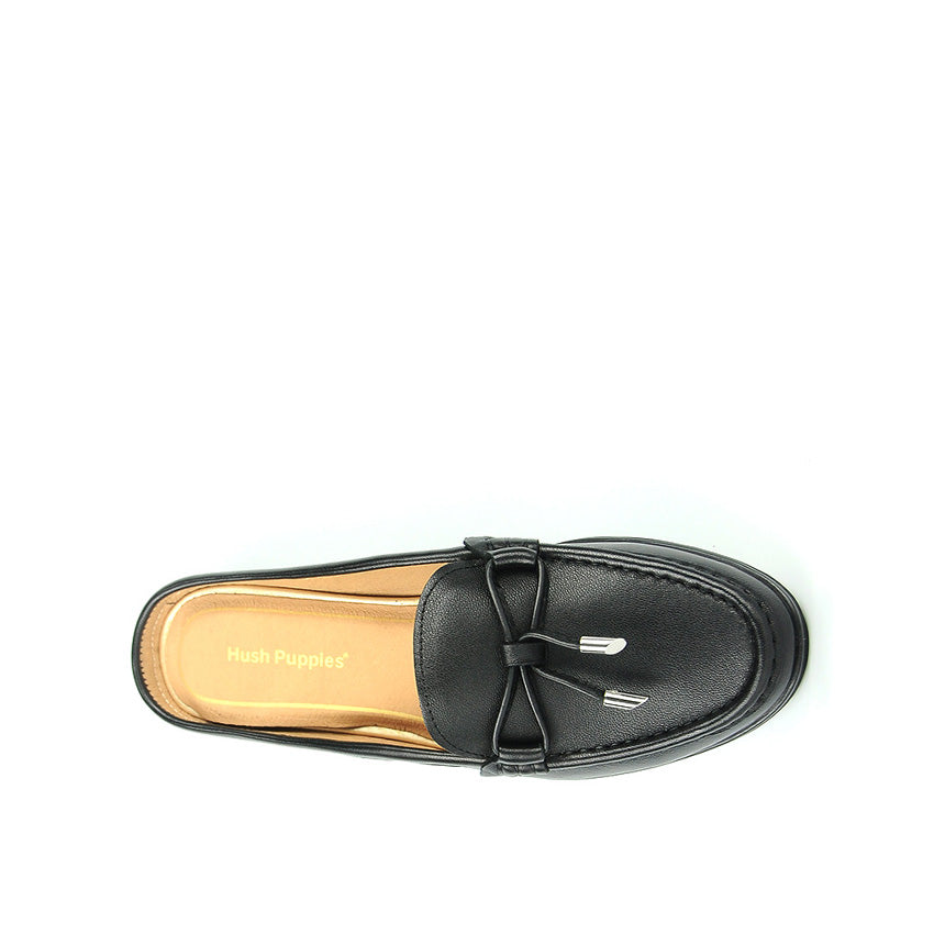 Courtney Mule Women's Shoes - Black Leather