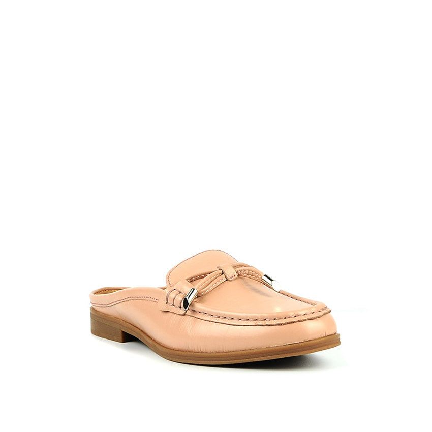 Courtney Mule Women's Shoes - Pale Pink Leather