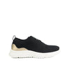 Daze Women's Shoes - Black Knitted Gold Leather